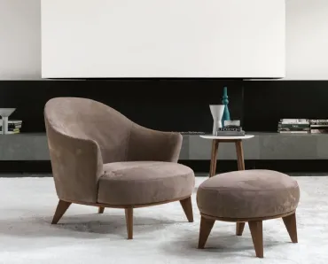 Poltrona in velluto Alasia di Desirèe