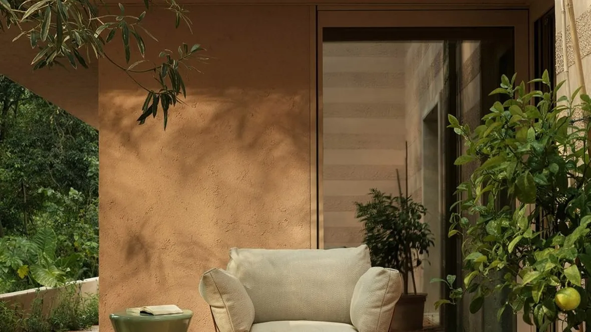 Poltrona AluAlu con cuscini imbottiti di Kristalia