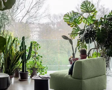 Poltrona in tessuto Forma di Kristalia