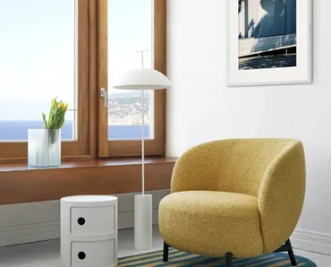 Poltroncina in tessuto Lunam di Kartell