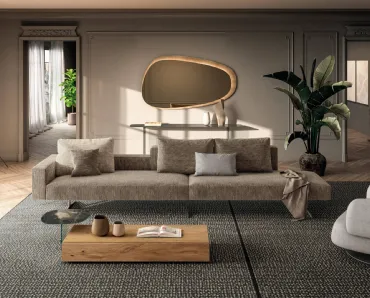 Divano lineare Air 2736 di Lago