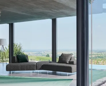 Divano Avenue modulabile componibile in tessuto di Twils Lounge