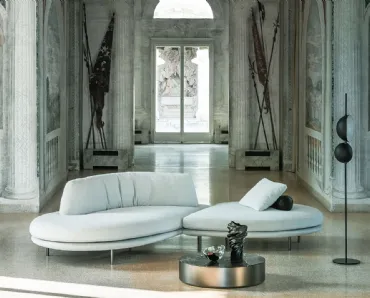 Divano di design in tessuto Elies di Desirèe