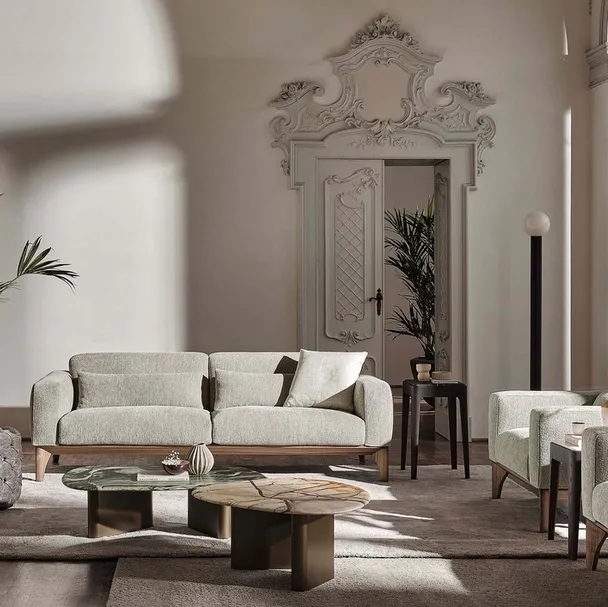 Divano lineare Fellow di Porada