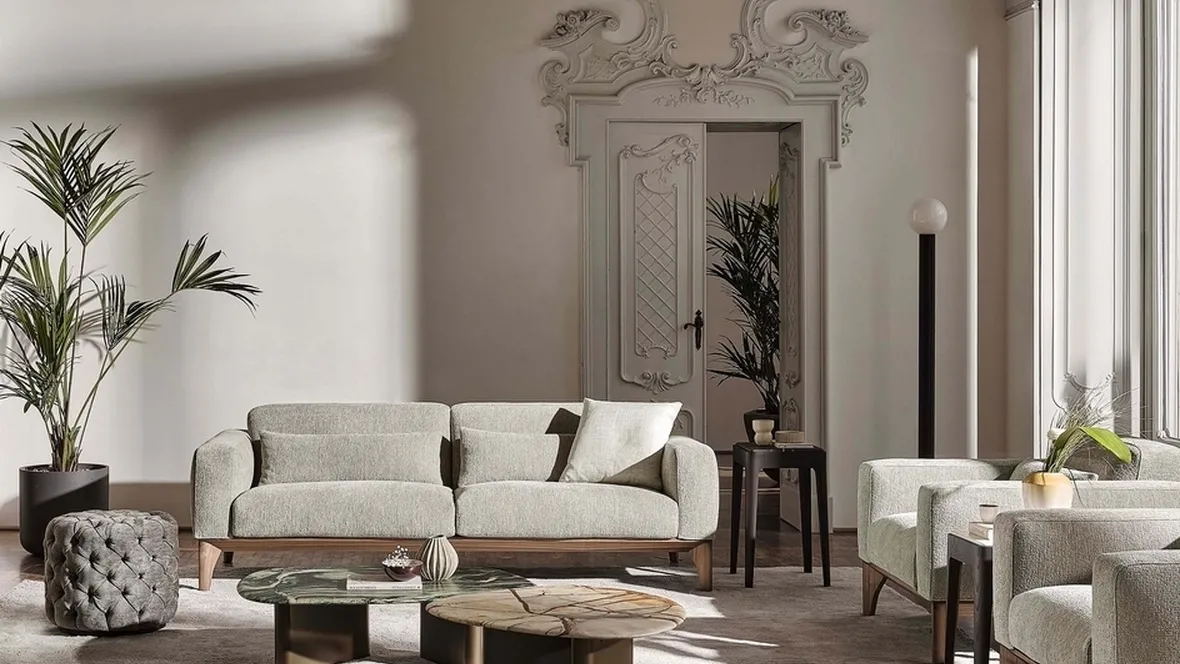 Divano lineare Fellow di Porada