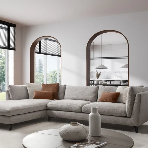 Divano con penisola Alpha di Fox Italia