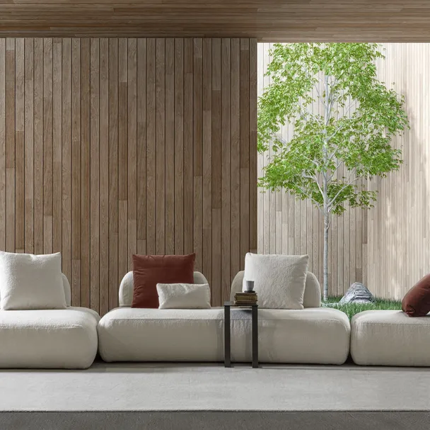 Divano con penisola Grecale di Fox Italia