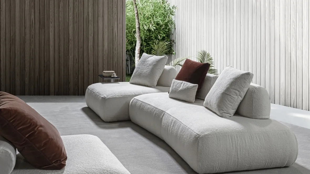 Divano con penisola Grecale di Fox Italia