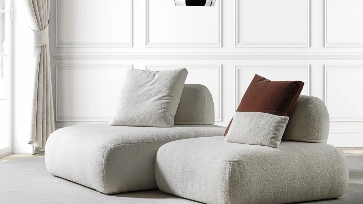 Divano con penisola Grecale di Fox Italia