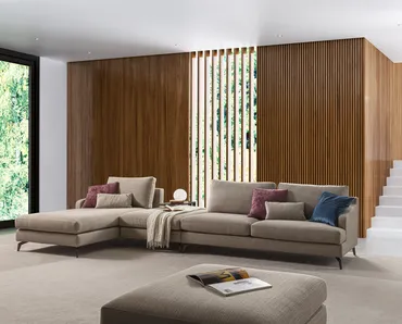 Divano con penisola Simon di Fox Italia