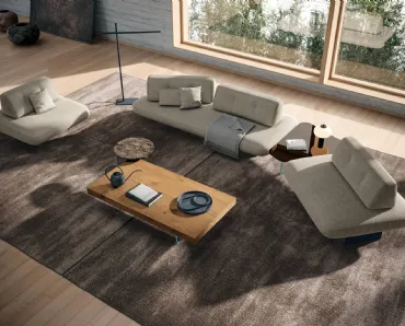 Divano in tessuto Sand 2702 di Lago