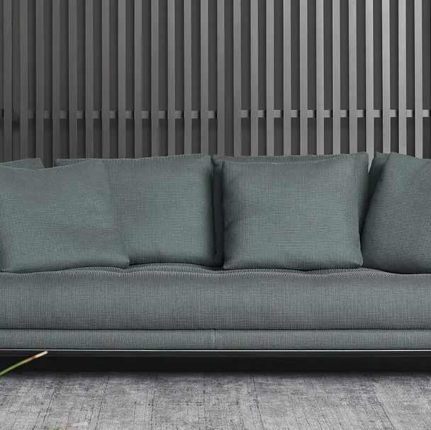 Divano lineare in tessuto Soft Island di Bonaldo