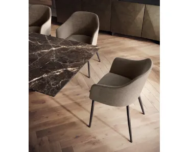 Sedia Fifties in tessuto di Scavolini