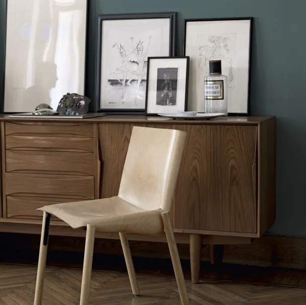 Sedia in cuoio 1085 Edition di Kristalia