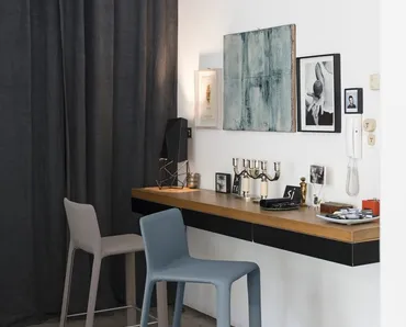 Sgabello rivestito in tessuto Joko di Kristalia