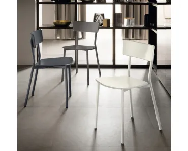 Sedia Metallic in polipropilene di Scavolini