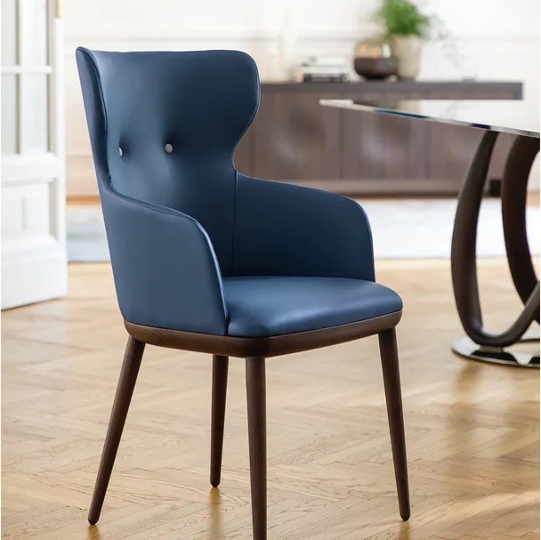 Sedia in pelle Andy di Porada