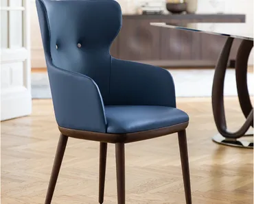 Sedia in pelle Andy di Porada