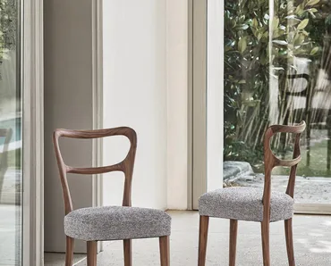 Sedia classica Noemi in noce canaletto di Porada