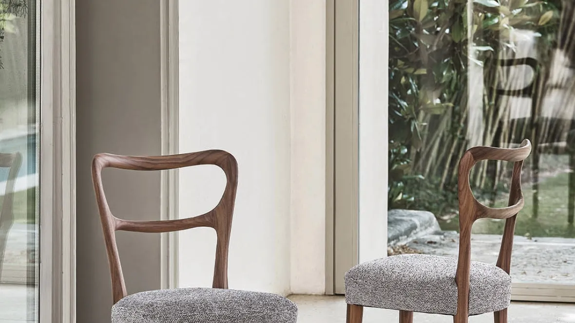 Sedia classica Noemi in noce canaletto di Porada