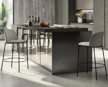 Sgabello Novel in tessuto di Scavolini