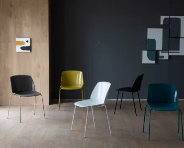 Sedia Sixties in polipropilene di Scavolini