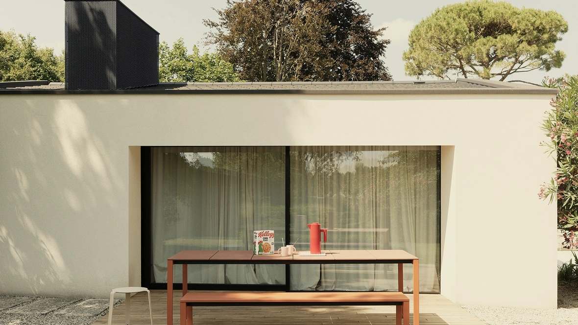 Tavolo Be-Easy Slatted di Kristalia