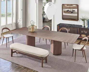 Tavolo Bay in noce canaletto di Porada