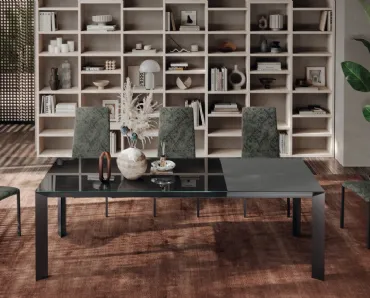 Tavolo allungabile in vetro Tai di Scavolini