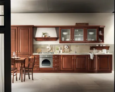 Cucina Classica lineare Madeleine in Castagno di Scavolini