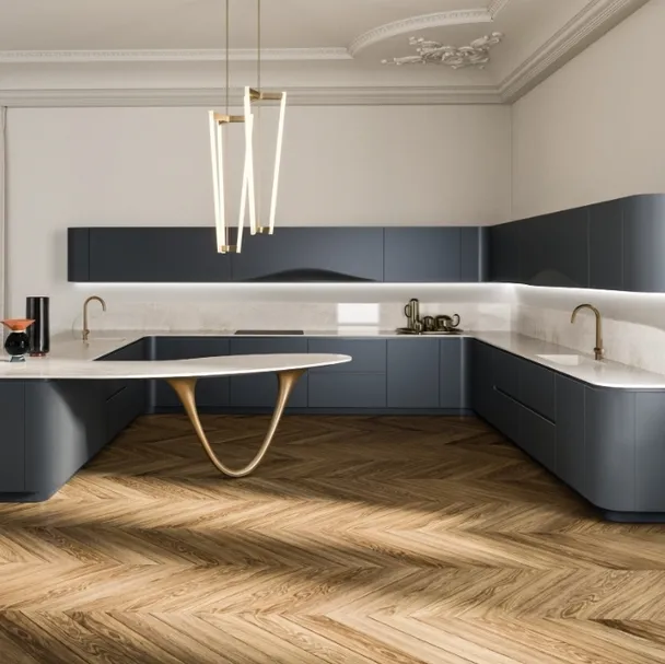 Cucina Design con penisola Ola 02 di Snaidero