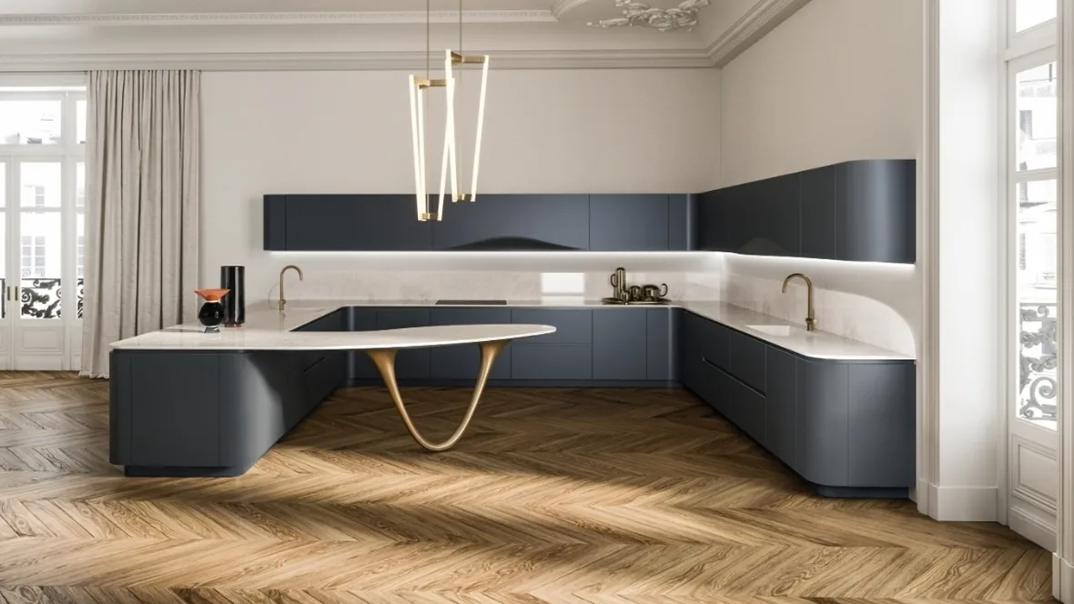 Cucina Design con penisola Ola 02 di Snaidero