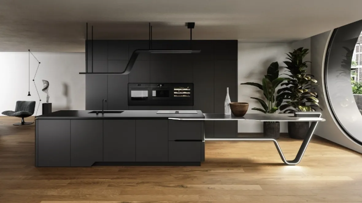 Cucina Design con isola Vision 02 di Snaidero