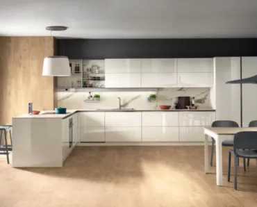 Cucina Moderna Dandy Plus Bianco Lucido di Scavolini