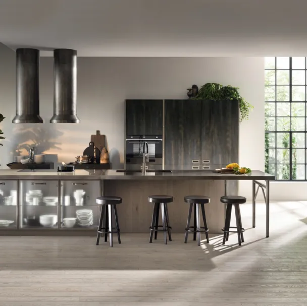 Cucina Modernea Diesel get Together Soft Industrial Style di Scavolini