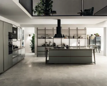 Cucina Moderna Diesel Open Workshop Verde Minerale di Scavolini