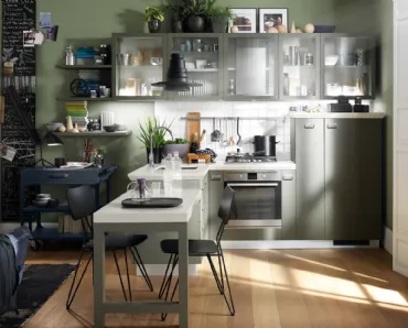 Cucina Moderna Diesel Social Kitchen in Rovere laccato Tempera Grey di Scavolini