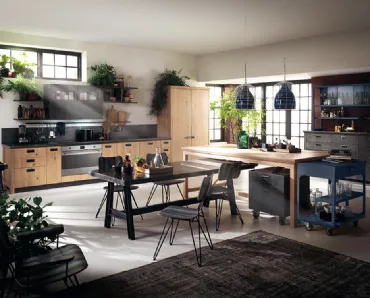 Cucina Moderna Diesel Social Kitchen in Rovere Nodato di Scavolini