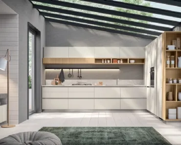 Cucina Moderna Lumina in decorativo Home Matter e Rovere Gold di Scavolini