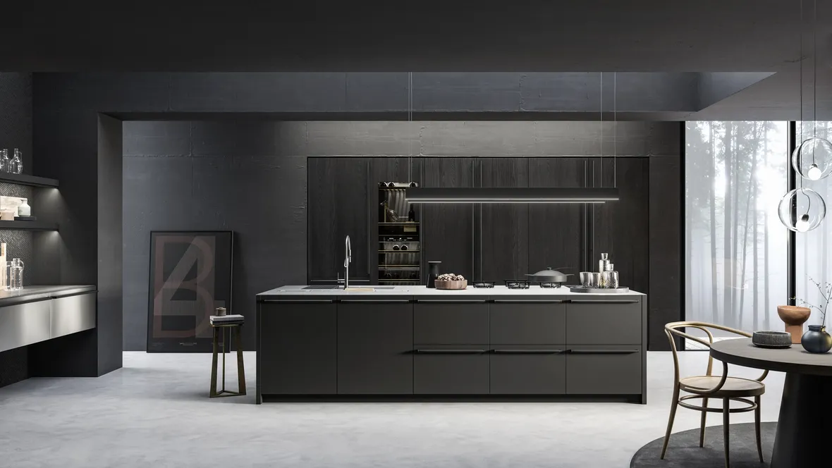 Cucina Moderna M2 Crea Nero di Meson's Cucine