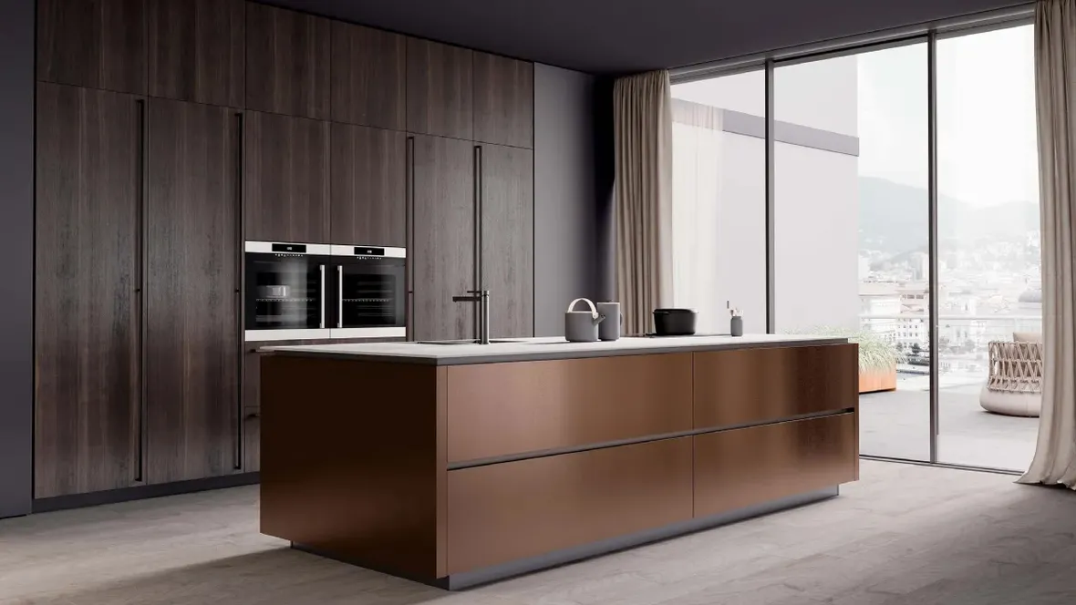 Cucina moderna M2 Goccia Rame di Meson's Cucine