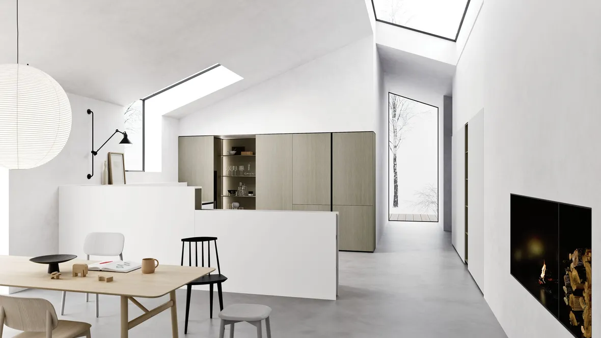 Cucina Moderna angolare ME Trim Artico di Meson's Cucine