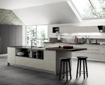 Cucina Moderna Mood in Biomalta Argilla Lima di Scavolini