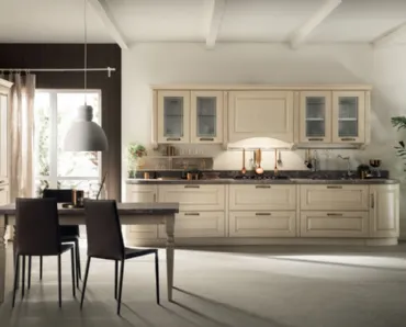 Cucina Shabby Chic Madeleine Frassino Bianco Burro di Scavolini