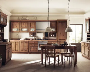Cucina su misura Favilla in Rovere Nodato di Scavolini
