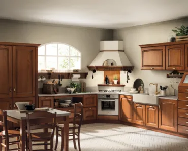 Cucina su misura Madeleine in Castagno di Scavolini