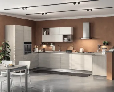 Cucina su misura Urban & Urban in decorativo Larice Pasha di Scavolini