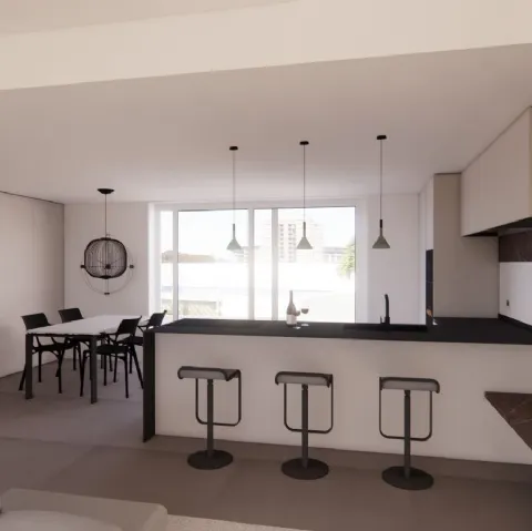 La continuità materica e cromatica: ambienti sobri ma accoglienti