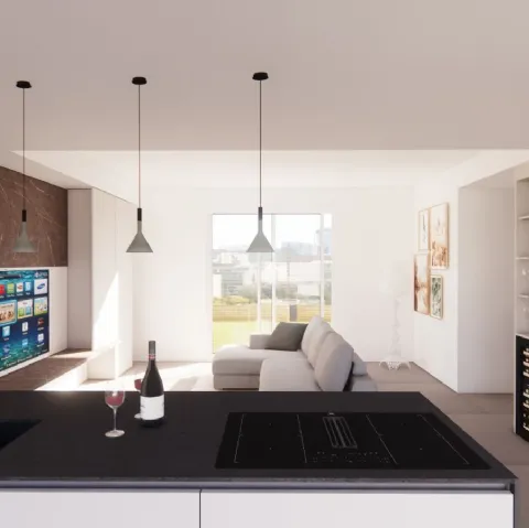 La continuità materica e cromatica: ambienti sobri ma accoglienti