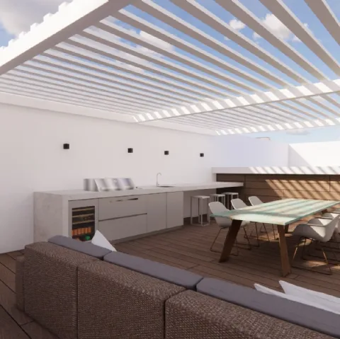 La continuità materica e cromatica: ambienti sobri ma accoglienti